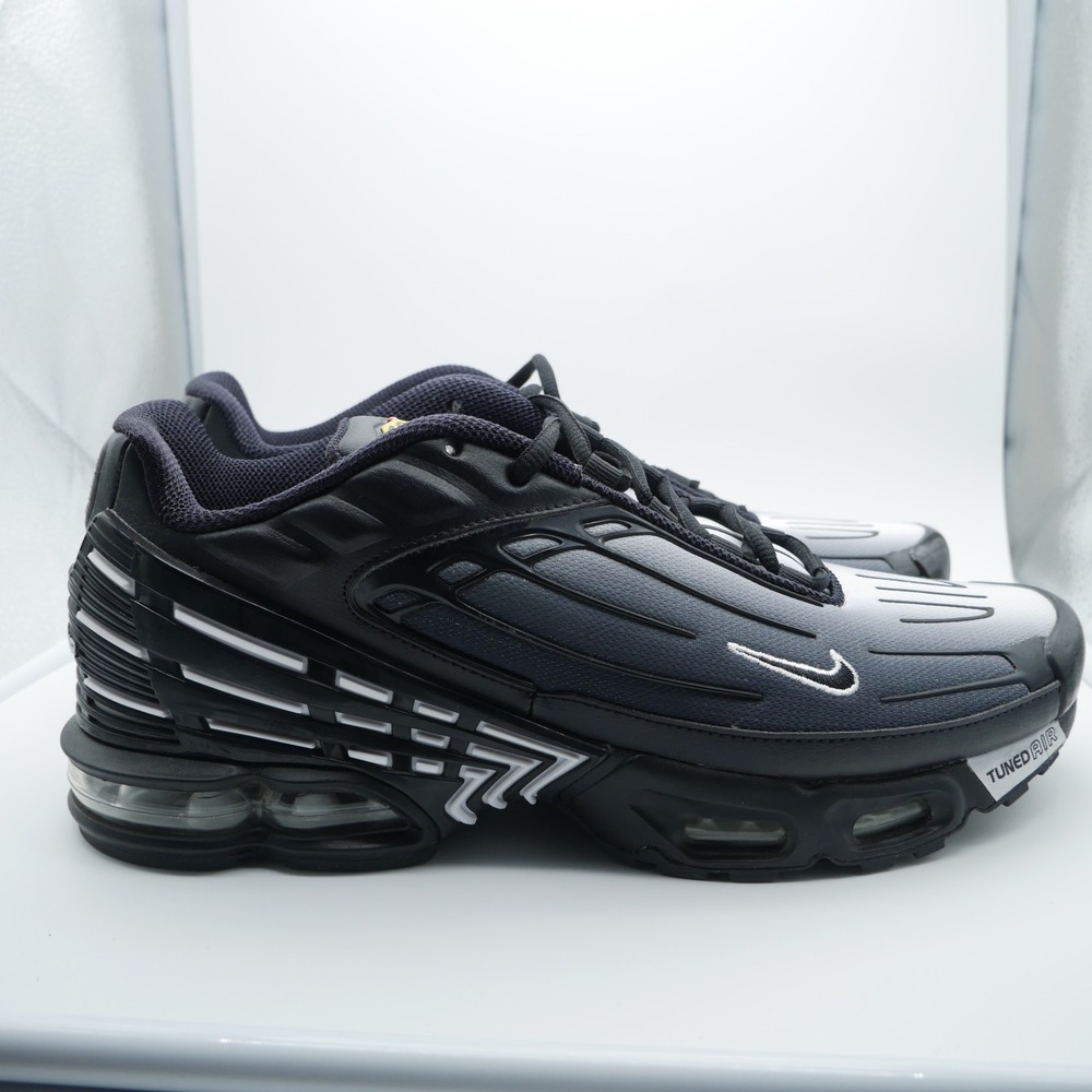Nike Air Max Plus 3 Black Grey Gradient Tuned Air Sneakers DJ4600-001 Mens 11
